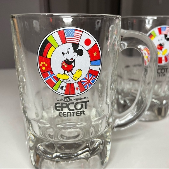 Disney Other - 2 vintage disney world epcot center souvenir stein mugs